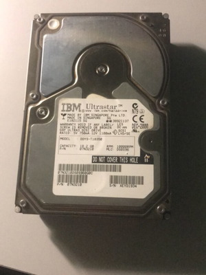 Σκληρός δίσκος IBM Ultrastar SCSI 18GB 10.000RPM μεταχειρισμένος