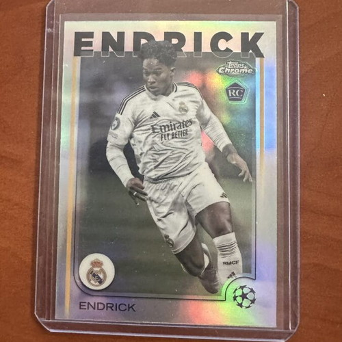 Topps Chrome Endrick Real Madrid RC Silver card
