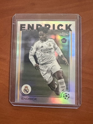 Topps Chrome Endrick Real Madrid RC Silver card