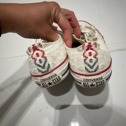 Converse used beige shoes size 39.5