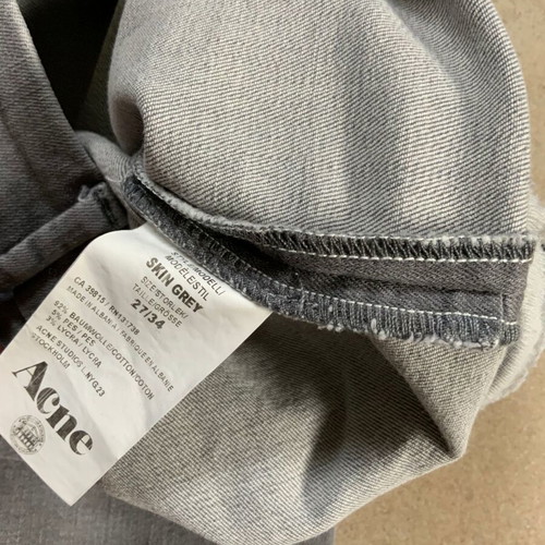 Acne Studios Skin Grey pants used, size 27/34, gray