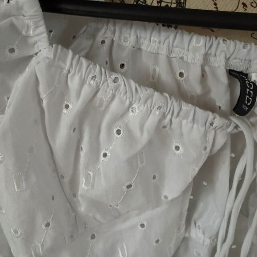 Crop top H&M like new, white, size S