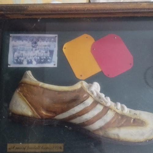 Large embossed World Cup history frame 45 years