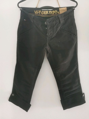 Μαύρη τζιν βερμούδα Tommy Hilfiger 3/4 νέα, μέγεθος S