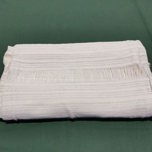 Woven wool bed sheet used, 1940s era