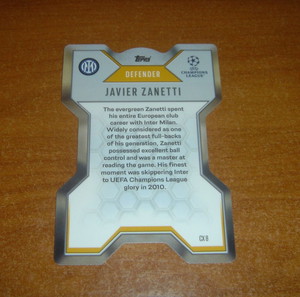 topps / MATCH ATTAX EXTRA / JAVIER ZANETTI / Chrome X!!!
