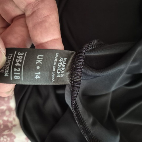 Marks & Spencer black semi-transparent top like new, size XL