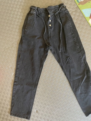 High-waisted pants like new, size L 40 12, black