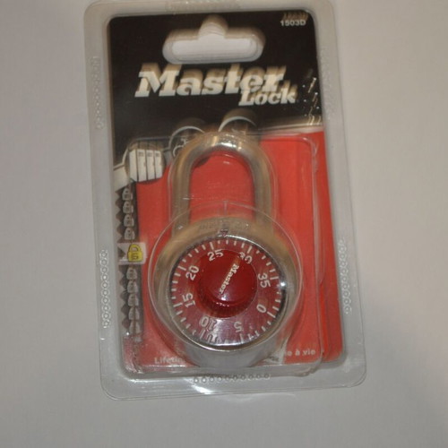Master Lock padlock with safe-type lock new