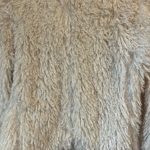 Fluffy faux fur jacket On Line like new, size S, white