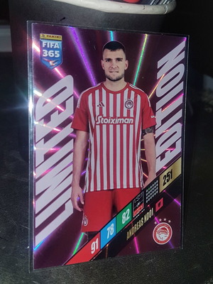 Κάρτα Andreas Ndoi Olympiacos Limited Edition Panini Adrenalyn XL FIFA 365 σαν καινούργια 2024
