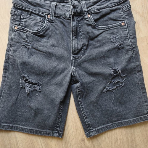 Bershka Women's Denim Bermuda Shorts used, size Small, black