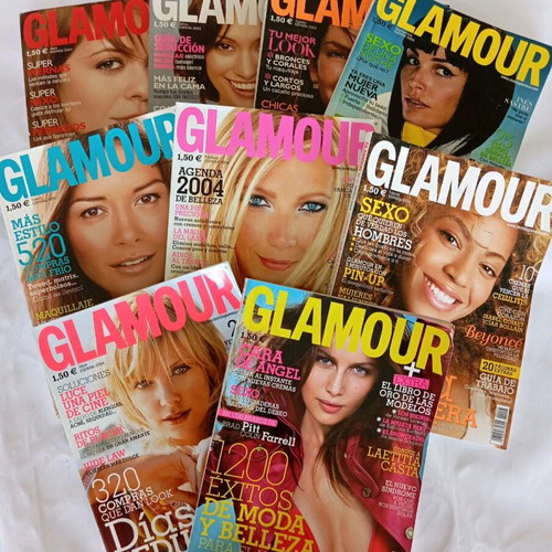 Glamour 9 Spanish issues like new, all together