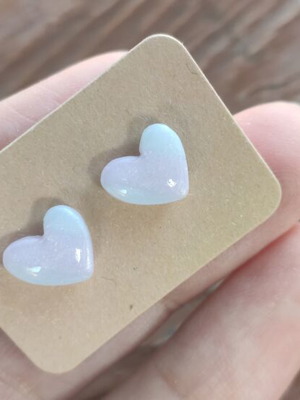Handmade earrings from polymer clay with steel clasp new