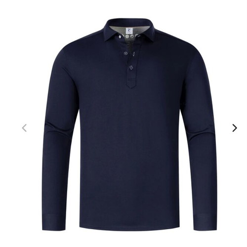 R2 Jersey Cotton Shirt Polo New Dark Blue Size M