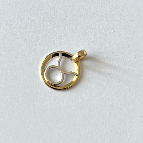 Zodiac gold k14 like new, Made in Italy