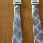 Calvin Klein ties 100% silk new, gray and blue