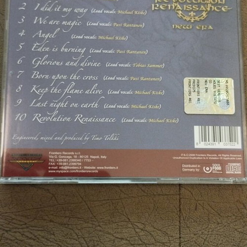 Revolution Renaissance New Era CD like new, metal