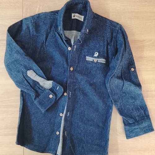 Buffy shirt for boys like new, blue, ages 7-8