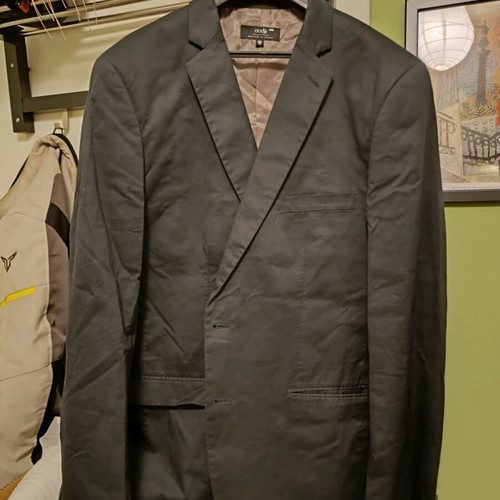 Oodji suit set black like new, jacket size 46, trousers 48