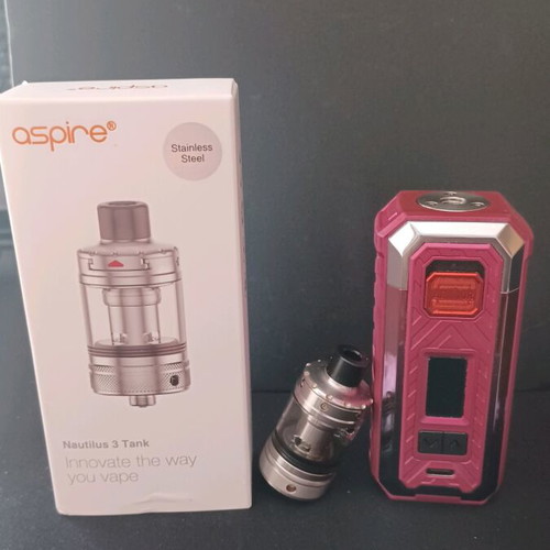 Vaporesso Armour S Mod 100W like new with Nautilus 3 tank and coils