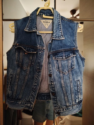 Denim vest Pull & Bear like new, blue, size S