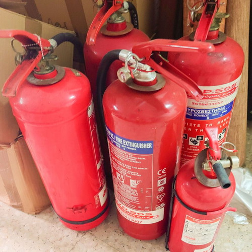 Fire Extinguishers used, pack of 3, including 2 large 5kg and 1 small 2L