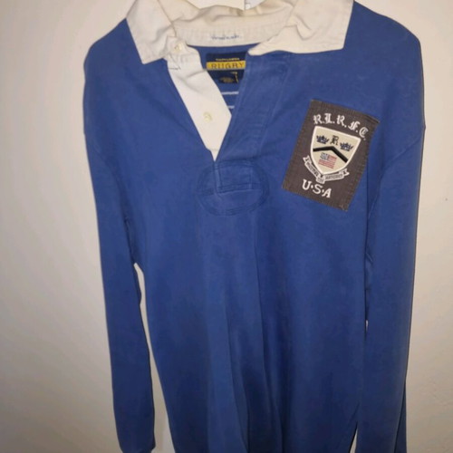 Ralph Lauren Rugby Vintage Collectible Crewneck Large like new, black and blue