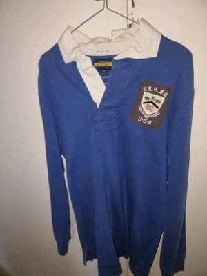Ralph Lauren Rugby Vintage Collectible Crewneck Large like new, black and blue