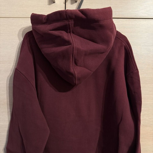 Superdry hoodie, burgundy, size large, fleece