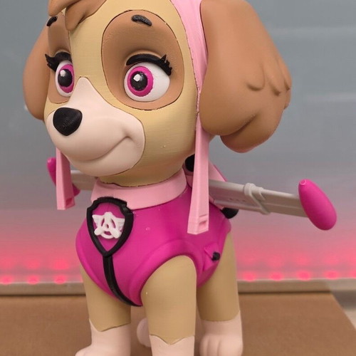 3D Skye Paw Patrol figure made to order