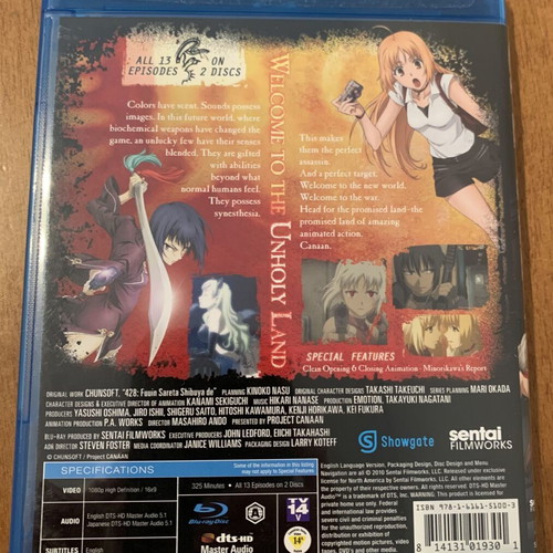 Cannan Blu-Ray Box Set Complete Series Like New