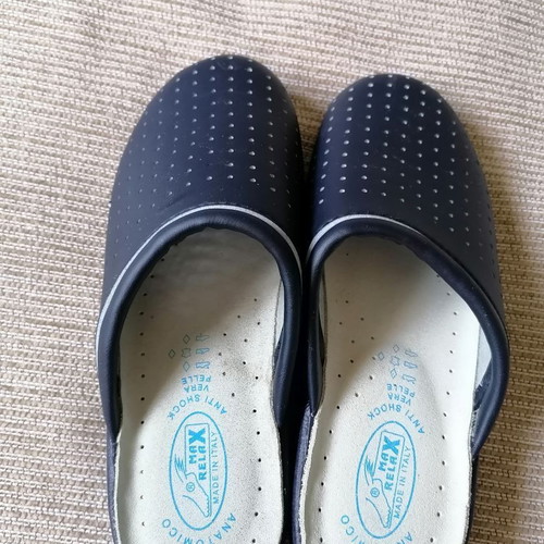 Max Relax Anatomica leather clogs size 36 new, dark blue