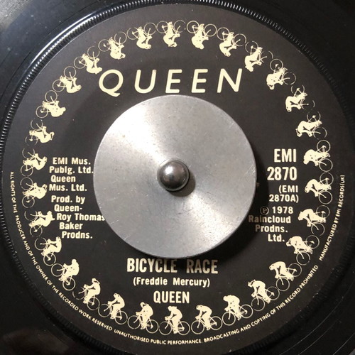 Queen Bicycle Race / Fat Bottomed Girls vinyl 7" single used
