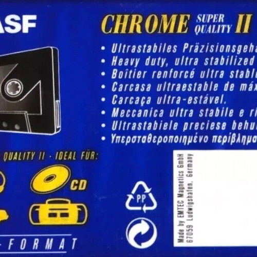 BASF by EMTEC Chrome Super Quality II 90 audio cassette new, sealed