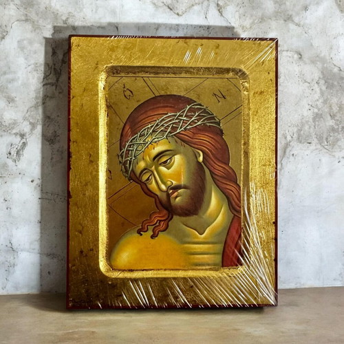 Jesus Christ Orthodox Icon The Bridegroom with Crown of Thorns new