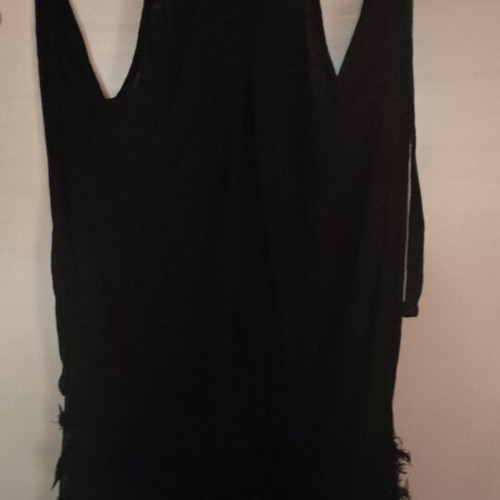 Black Dress like new with open back, size M