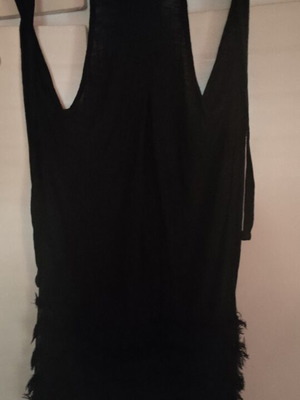 Black Dress like new with open back, size M