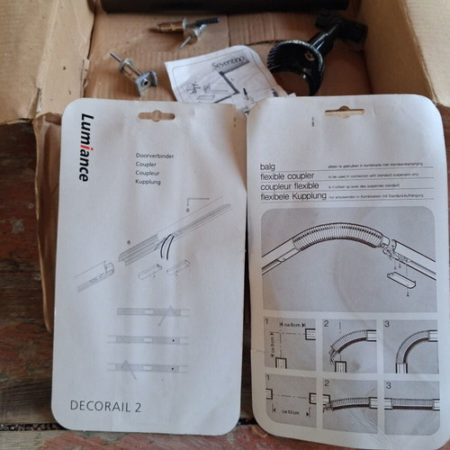 Vintage Lumiance Decorail 2 & Seventino Curtain Parts NOS New
