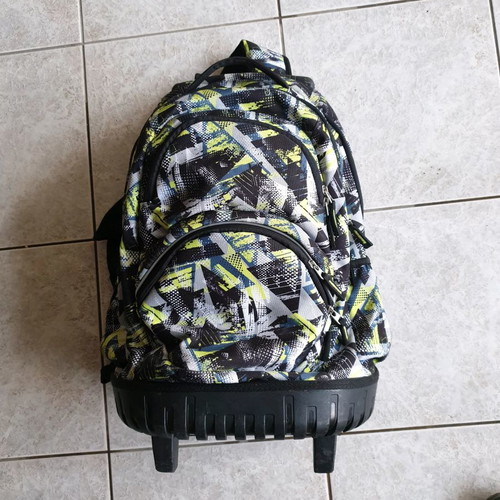 BackBag school bag used, wheeled with telescopic handle