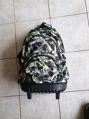 BackBag school bag used, wheeled with telescopic handle