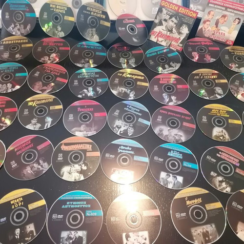 Greek movies DVD collection like new, 135 films with cases