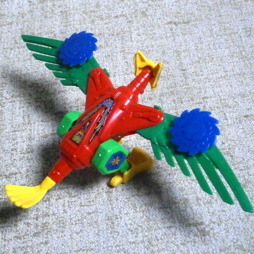 YING Bianxing vintage transformer bootleg bird robot figure, open card