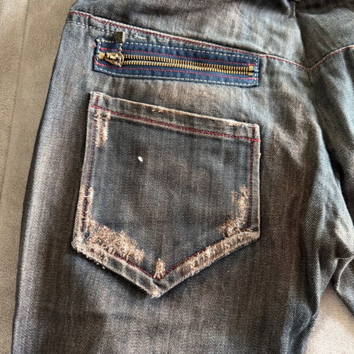 Gianfranco Ferre denim pants like new, limited edition, black and brown