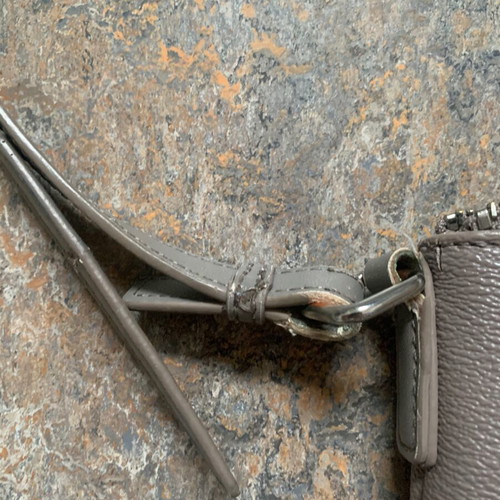 Calvin Klein crossbody bag used, gray and beige