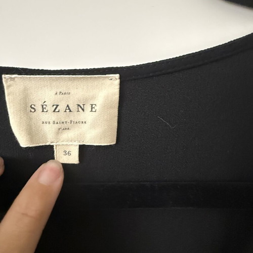 Sézane dress black, size S
