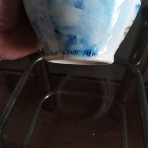 Ceramic vase used with Santorini painting