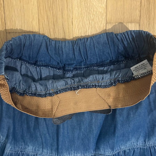 Denim long skirt S/M like new, blue