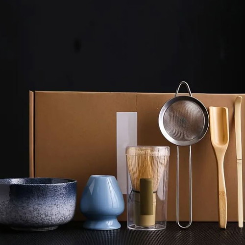 Matcha set of 6 pieces blue new