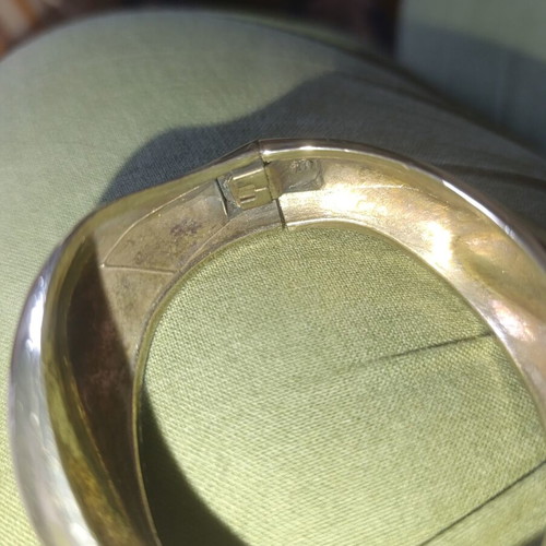 Metal bracelet used with safety clasp, 19cm inner length